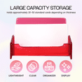 thumbnail image 2 of Red Beauticom Clear Acrylic Business Card Holder - Style #3 - 12 Pieces, 2 of 8