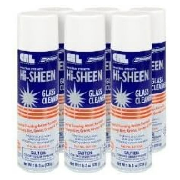 Somaca Hi Sheen Glass Cleaner - Pack of 6 Cans
