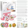 thumbnail image 2 of Badge Maker Machine for Kids, DIY Pin Button Maker Press Machine Badge Punch Kit with 86 pcs Button Parts Pictures Cutter,Arts & Crafts for Kids, Perfect for School Projects & Party, Pink, 2 of 8