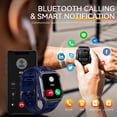 thumbnail image 4 of Cyberdyer Military Smart Watch Bluetooth 1.95 mm Black Zinc Alloy Case with Black Silicone Band, 4 of 9
