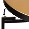 thumbnail image 5 of Kate and Laurel Celia Table d'Appoint Ronde en Métal Pliable 14x14x25,75 Noir/or, 5 of 5