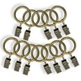 thumbnail image 2 of CHICOLOGY ESSENTIAL STEEL CLIP RINGS ANTIQUE BRASS 3/4-INCH 12-PACK, 2 of 5
