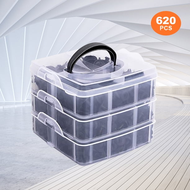 Pasador De Plástico Para Coche 16 tipos de Clip de plástico ABS, pasador de empuje de plástico para coche, fácil instalación para guardabarros de coche