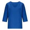 thumbnail image 6 of Linen Blouses for Women Dressy Casual Gauze Tunic Tops for Women Plus Size Linen Tops Linen Clothing for Women Women's Linen Blouses Fun Summer Tops Women Linen Shirt Womens Linen Tops, 6 of 7