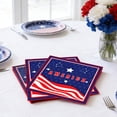 thumbnail image 4 of weibbin Patriotic Independence Day Themed Party Tableware Disposable Paper 20PCS Tissue Set for Celebration, 4 of 6