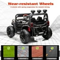 thumbnail image 5 of FINITO 24V Kids Ride on UTV, Electric Off-Road Vehicle 4 Wheeler Battery Powered Truck with Parent Remote Control, Black, 5 of 6