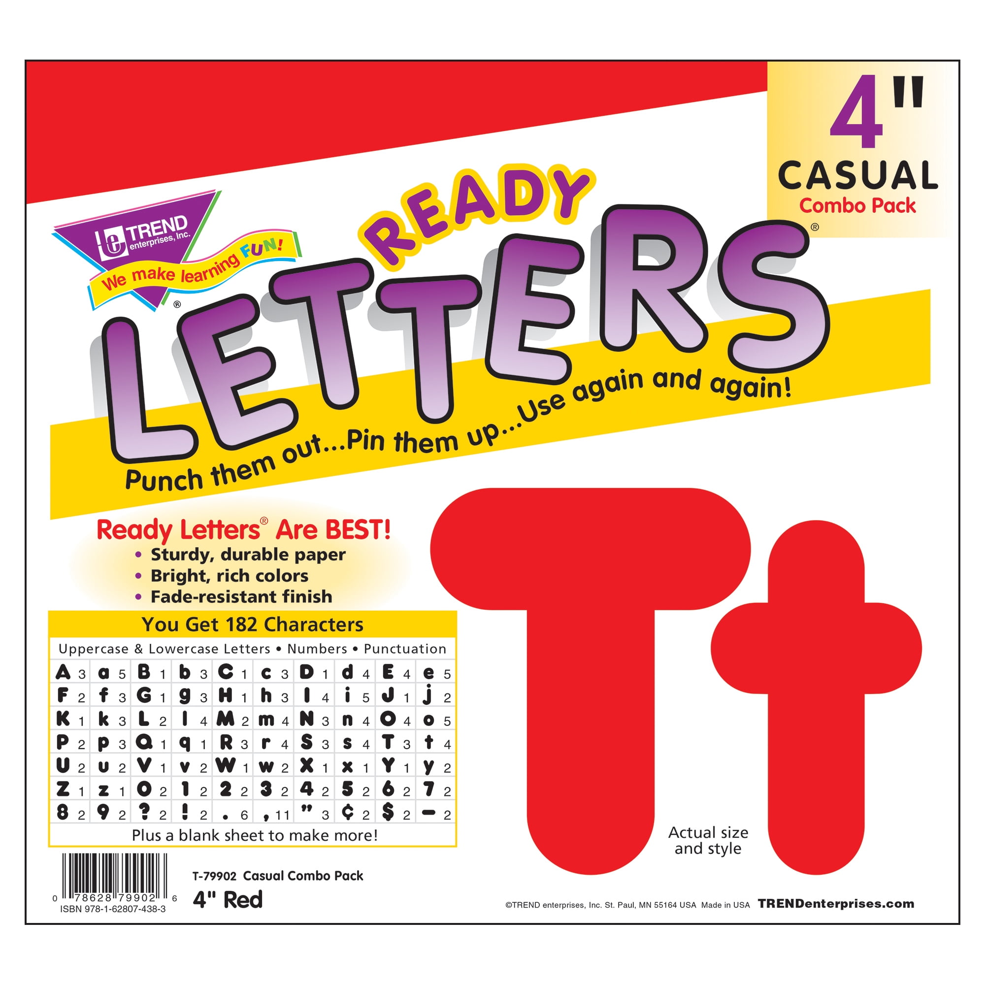 3/4 Letter Combo Quick Set - Letters Unlimited