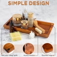 thumbnail image 3 of Bandeja de tocador Demigo de madera de acacia 30 x 15 cm para baño, 3 of 8