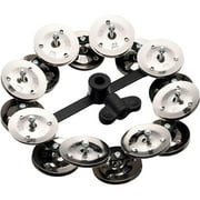 Meinl Headliner Series 5" Mountable Hi-Hat Tambourine with Double-Row Jingles, Black