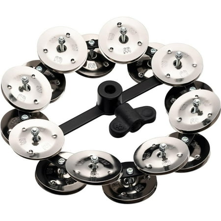Meinl Headliner Series 5" Mountable Hi-Hat Tambourine with Double-Row Jingles, Black