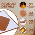 thumbnail image 2 of Tignapoo Durable Heat Press Plate Protector - Brown & White, 15x15 Inches (38x38cm), Non-Stick Surface for Easy Cleaning, Polyester Fabric, Extends Plate Lifespan, 2 of 6