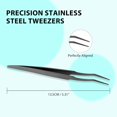 thumbnail image 2 of Lash Cluster Tweezers Lash Tweezers Eyelash Tweezers Lash Tweezers for Eyelash Extensions Lash Applicator Tool Eyelash Applicator Tool Lash Extension Tweezers for Self Use at Home(Stainless Steel), 2 of 6