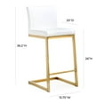thumbnail image 5 of TOV Furniture Parma White Vegan Leather Counter St, 5 of 5