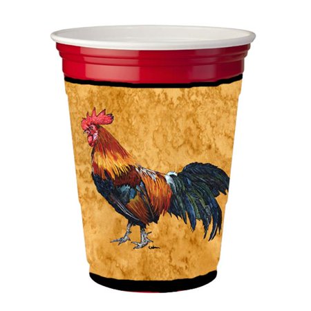 

Carolines Treasures 8651RSC Bird - Rooster Red Solo Cup bottle sleeve Hugger - 16 To 22 oz.
