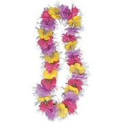33" Fabric Lavender, Pink And Yellow Flo