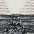 thumbnail image 5 of Ox Bay 20" x 20" Hand-Woven Black/ White Geometric Organic Cotton Pillow Cover, 5 of 11