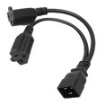 thumbnail image 4 of IEC320 C20 To 5 20R 5 20R Power Cable, IEC320 C20 Y Splitter Power Cord Standard Heavy Duty US Plug 125-250V PVC Cover  For Scanner For LED For HDTV, 4 of 8
