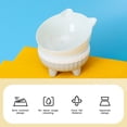 thumbnail image 4 of Ceramic Raised Cat Food Bowls Tilted Elevated Cat Food Bowl, Stress Free, Whisker Fatigue, Backflow Prevention, Dishwasher and Microwave Safe, Food and Water Bowls - type:style2, 4 of 6
