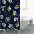 thumbnail image 4 of Waterproof Cute Boho Daisy Shower Curtain 72x72 Inch Boho Style Polyester Unique Shower Curtain for Bathroom Hotel Home Decor with 12 Plastic Hooks, 4 of 5