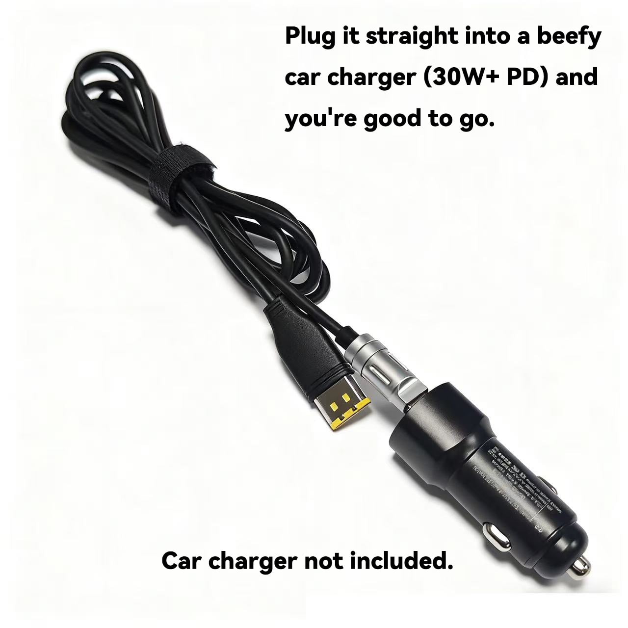 Sourcingbay ResMed AirMini USB-C Power Cable, PD 20V to 24V Boost Cord 1.31ft, White, Works with Power Bank & Car Charger