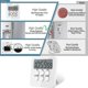 thumbnail image 3 of Kitchen Timer - Magnetic Digital Timer and Stopwatch, Kitchen Alarm Timer, 3 of 4