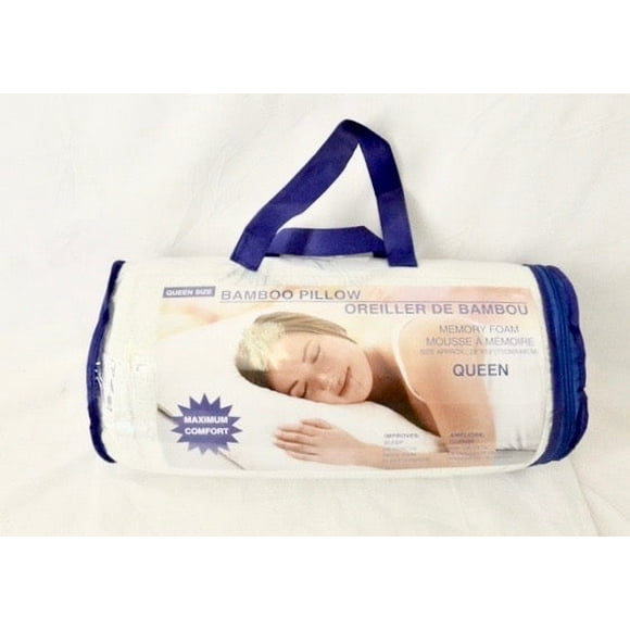 Bamboo Pillow Memory Foam Queen