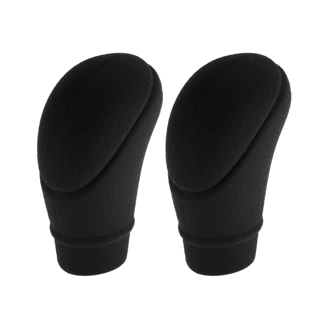 Funda de Pomo de Palanca de Cambios Única para Automóvil SUV Camión RV Estilo Integrado Protector de Mango de Cambio de Silicona 918-Negro