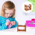 thumbnail image 4 of 1pc Creative Mini Double Beds Durable Mini Bunk Beds Practical Simulation Bed, 4 of 9