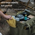thumbnail image 4 of Vrorvz Heavy Duty Garden Tool Bag Organizer with Hard Bottom and Support Rods Suit for Camping and Outdoor Storage with Side Pockets and Loops for Small Tools, 4 of 7