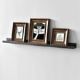 thumbnail image 4 of WELLAND Vista Photo Ledge Floating Shelves Picture Ledge Wall Mounted Shelf Display, 36''L x 3.5''D x 2''T, Espresso, 4 of 5