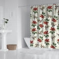 thumbnail image 2 of Waterproof Beautiful Colorful Floral Shower Curtain 72x72 Inch Boho Style Polyester Unique Shower Curtain for Bathroom Hotel Home Decor with 12 Plastic Hooks, 2 of 5