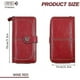 thumbnail image 2 of Cartera para pasaporte de viaje con bloqueo RFID, porta pasaporte familiar, color vino tinto, 2 of 5