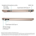 thumbnail image 6 of HP 15.6" Laptop, AMD Athlon N3050 Processor, 4GB RAM, 128GB SSD, Rose Gold, Wireless Mouse, Sleeve, Windows 10 Home in S mode with Microsoft 365, 15-ef1073wm, 6 of 9