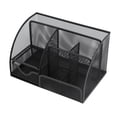 thumbnail image 2 of Loewten Mesh Desk Organizer,Desktop Mesh Pen Storage Holder 7 Compartments Multifunction Black For Home Sturdy Office,Mesh Pen Organizer, 2 of 8