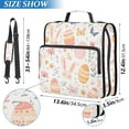 thumbnail image 2 of FORMRS Zipper Binder with Shoulder Strap 2-inch Ring 500 Sheet Capacity File Bag, Pink Easter Eggs, 2 of 5