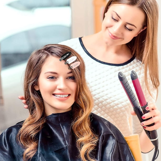 10 piezas de pinzas para el cabello para maquillaje, pinzas para el cabello que no se arrugan, pinzas para el cabello que no se doblan, pinzas para rizos, pinzas para flequillo, ondas para los dedos,