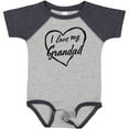 thumbnail image 3 of Inktastic I Love My Grandad in Black Chalk Heart Boys or Girls Baby Bodysuit, 3 of 5