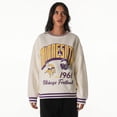 thumbnail image 3 of Women's The Wild Collective Cream Minnesota Vikings Oversized Vintage French Terry Sweatshirt, 3 of 3