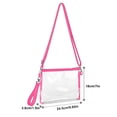 thumbnail image 3 of Clear Crossbody Bag for Women - Stadium Approved Transparent Purse with Adjustable Strap, Waterproof Shoulder Bag for Concerts Events Travel, 3 of 5