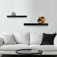 thumbnail image 4 of Hometrends 18 inch Black Floating Shelves - 2 PC Set, 4 of 8