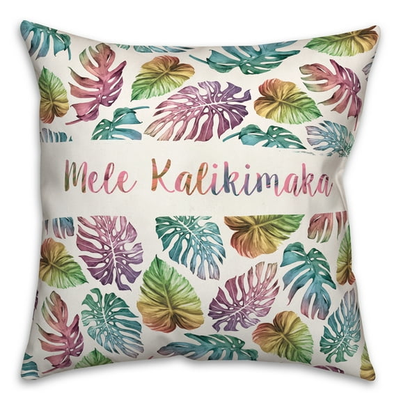 Creative Products Tropical Christmas 16 x 16 Spun Poly Pillow