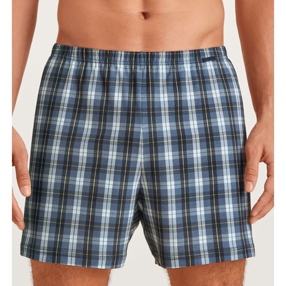 Men's Calida 24489 Prints Cotton Boxer Short (Dark Sky 2XL)