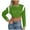 Green, variant on UYISJ Womens Cropped Varsity Letterman Bomber Jackets Long Sleeve Button Down Fall Casual Baseball Fall Winter Coat L