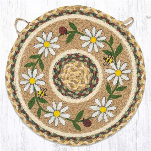 Capitol Importing 49-CH653D 15.5 x 15.5 in. CH-653 Daisy Round Chair Pad