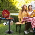 thumbnail image 5 of Ktaxon Electric Grill Smoker 1600W Outdoor/Indoor Standing Grill with Removable Non-Stick Warming Rack, 5 of 8