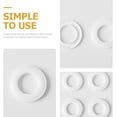 thumbnail image 3 of Miangastore Large Curtain Rings Silent Operation White 6Pack 2.8x2.8in, 3 of 9