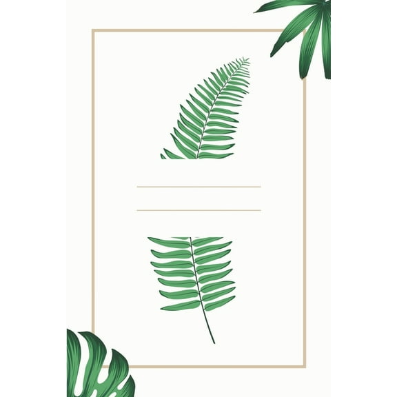 Tropical Floral: Recipe Paper (6x9 Inches) with 120 Pages (Paperback)