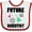 White and Red, variant on Inktastic Future Scientist Boys or Girls Baby Bib