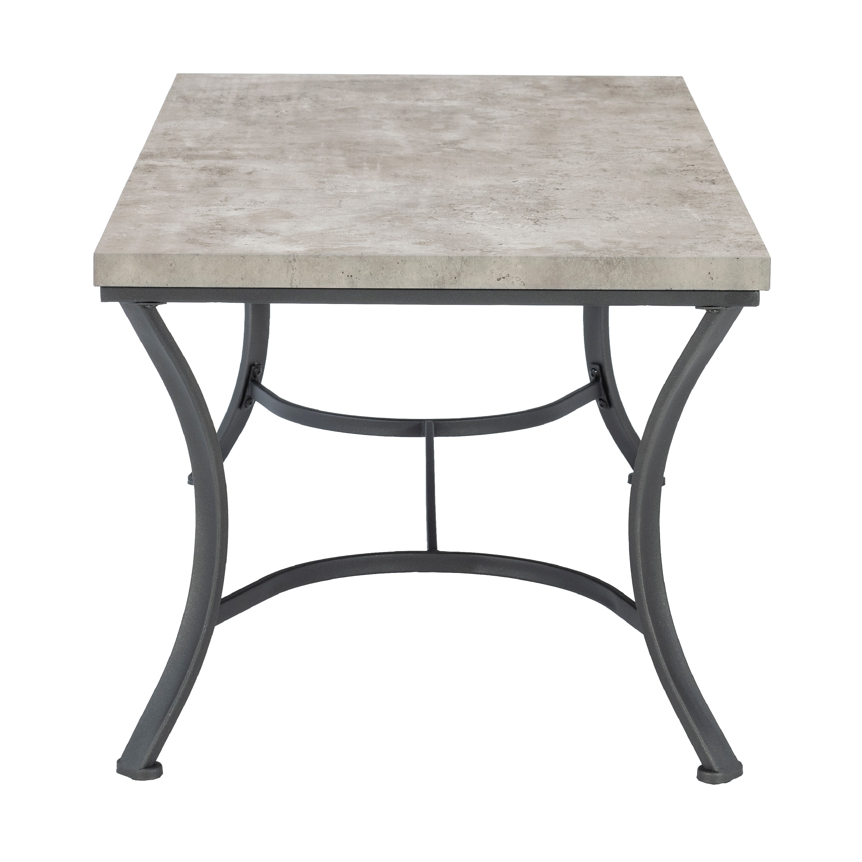 Powell Kimber 3-Piece Metal Occasional Table Set, Coal