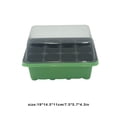 thumbnail image 4 of Inteprter Caja de cultivo de plantas de 12 semillas, cajas de plántulas ventiladas, bandeja de flores, suministros de germinación para plantas Jardín y Patio Inteprter HA080287-00B, 4 of 6